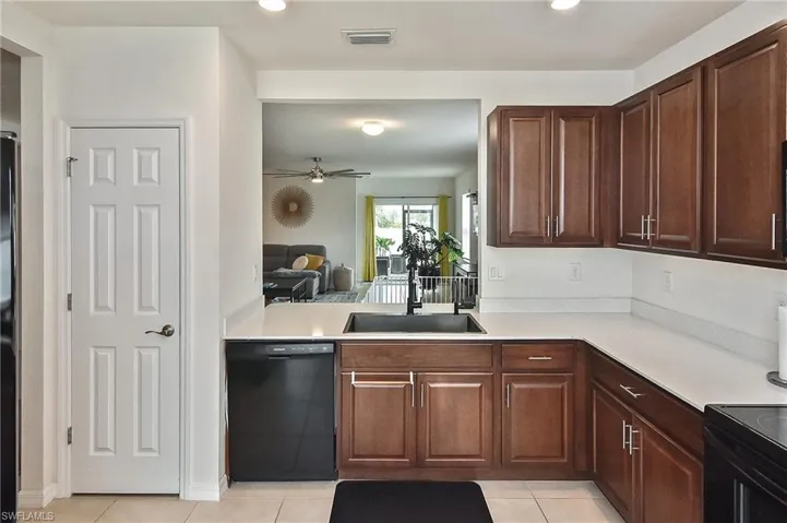 Open to dining/living areas