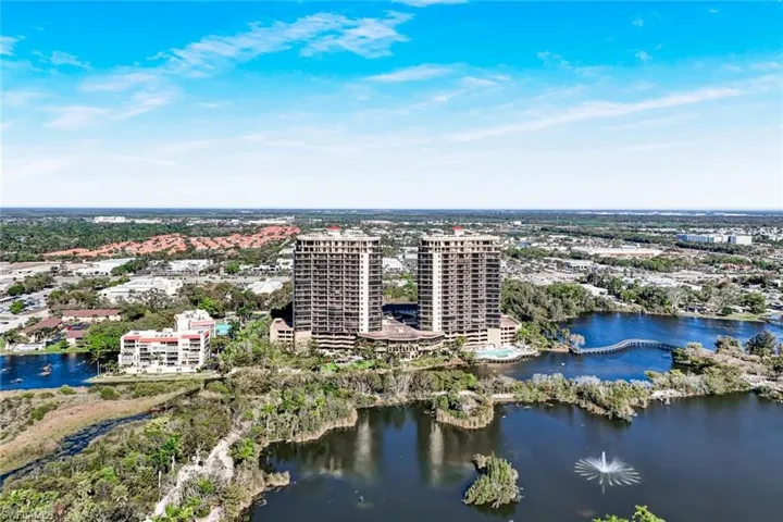 View of urban area featuring a nearby body of water