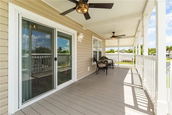 View of  porch with composite decking