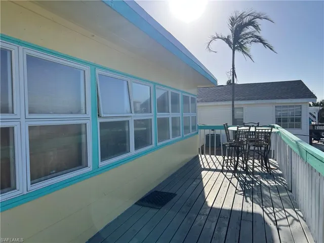 Current View of wooden deck