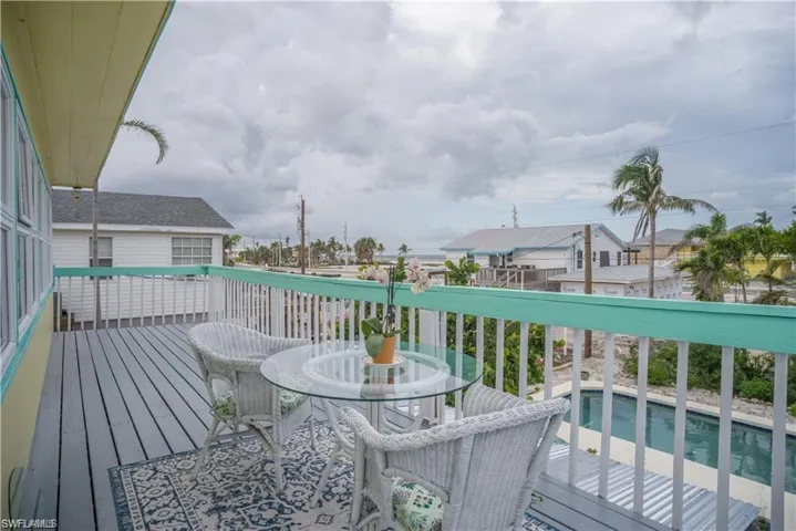 View off wooden terrace prior to Hurricane Helene