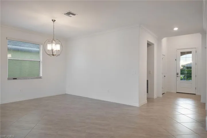 View of dining room and foyer