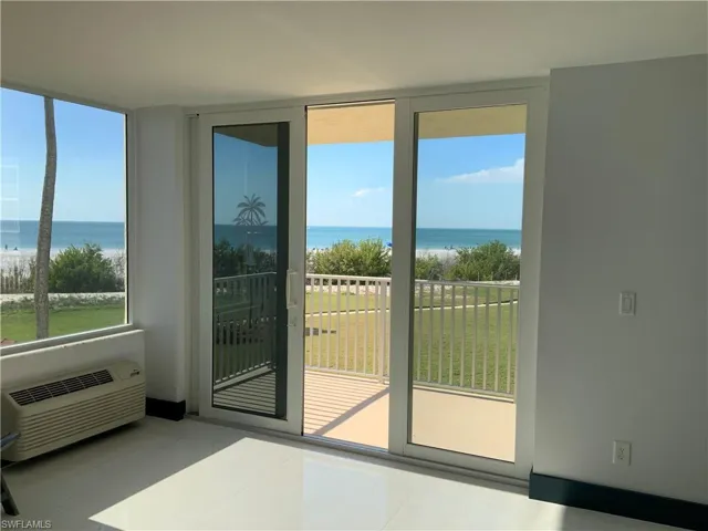 First floor condo above the ground level community areas
