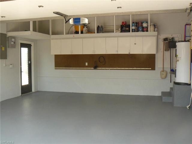 Freshly painted garage floor.
