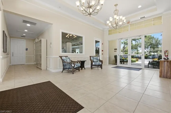 Clubhouse lobby