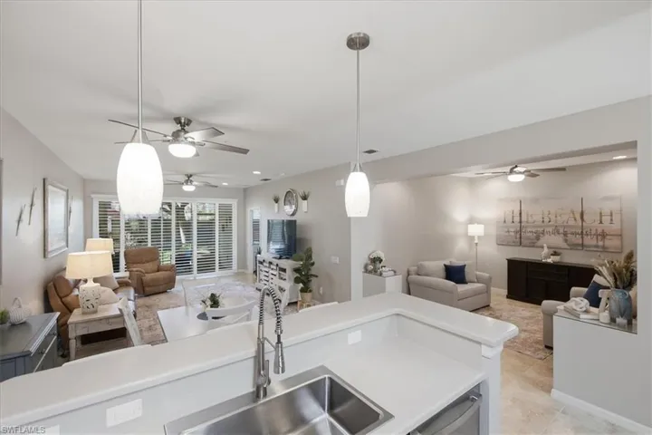 Spacious open floor plan with LARGE den