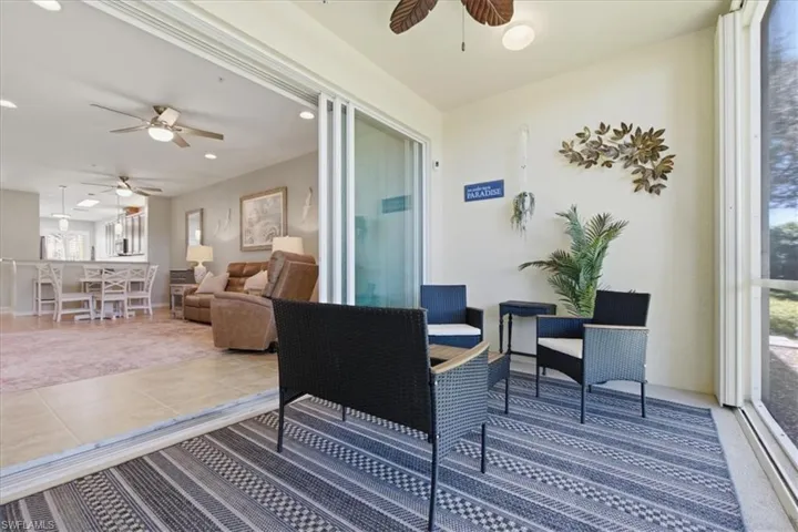 two relaxing choices - 1st is screened lanai