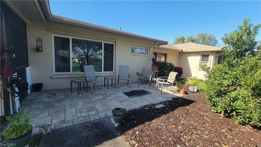 View of patio