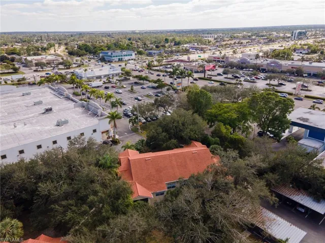 Aerial view of property's location