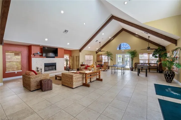 Community clubhouse with recreational space
