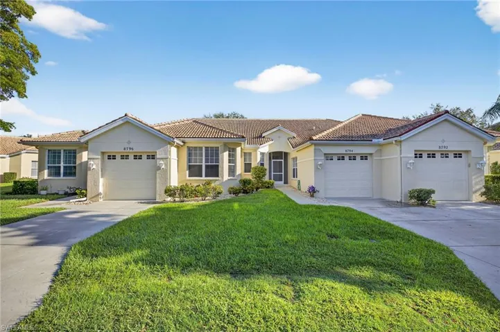 View of front facade.  Left unit is the featured home.