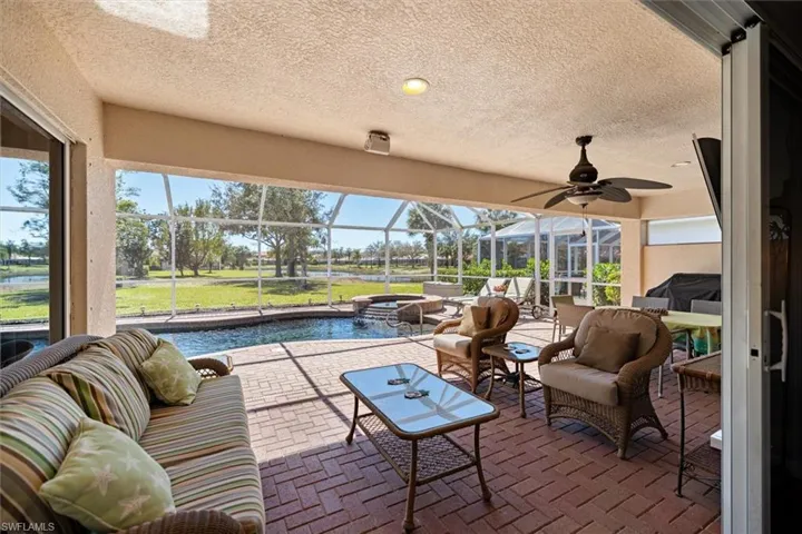 Large covered area for relaxing on sunny days