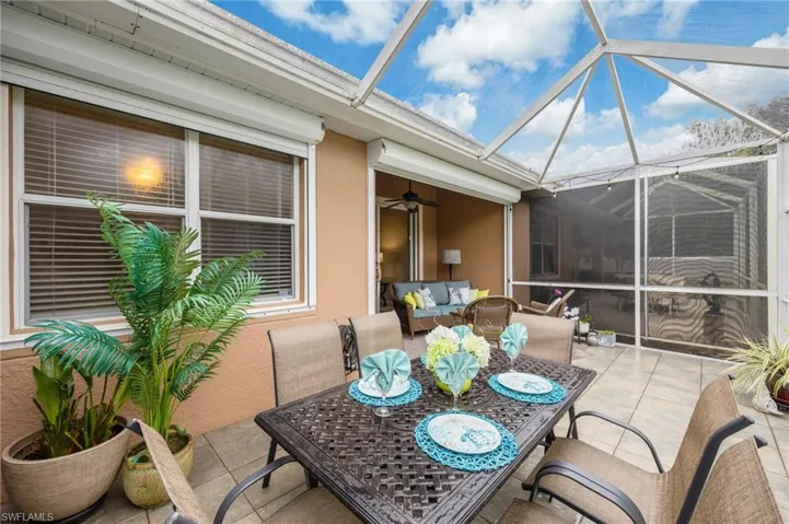 Plenty of room for a full outdoor dining area