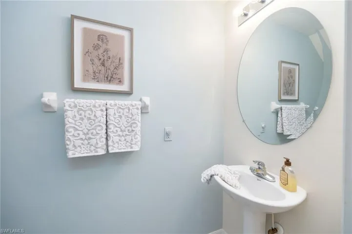 1/2 bath on first floor for guests