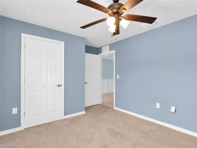 Bedroom 2 With Ceiling Fan and Closet