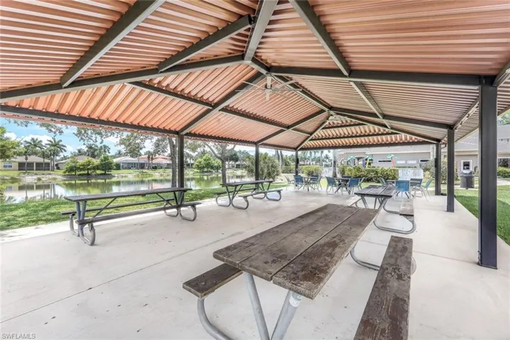 View of home's community featuring a gazebo and a water view