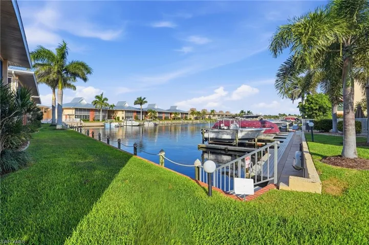 Water view and a yard