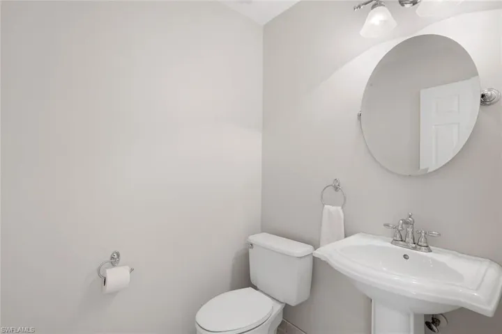 Bathroom with toilet and a sink