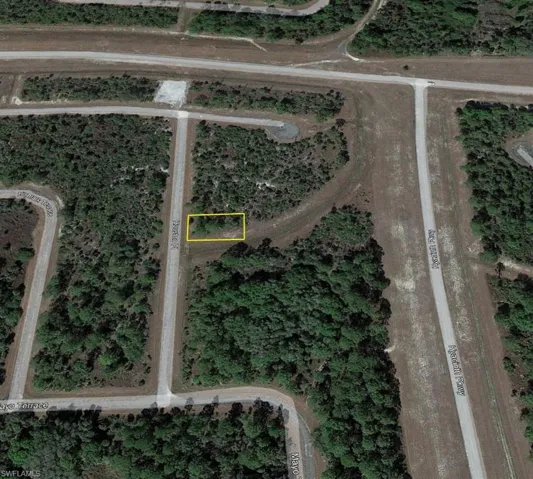 Aerial view of property's location