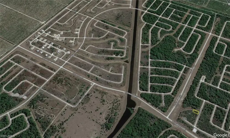 Aerial view of property's location