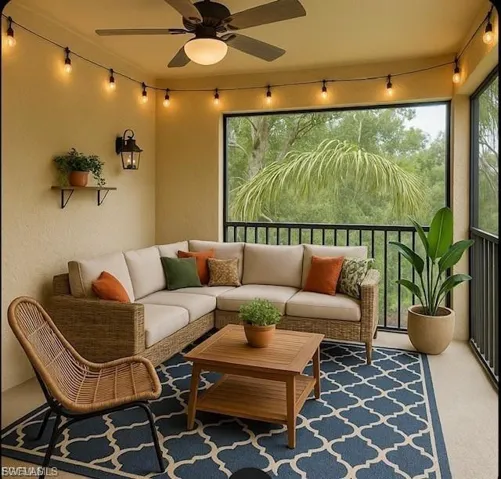 Rear screened Lanai-Virtually Staged
