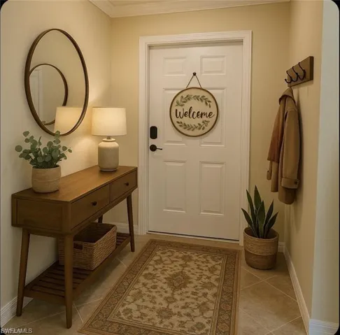 Entry way-Virtually Staged