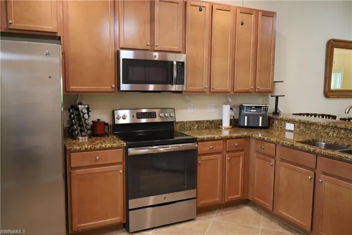 Tile Floors, granite countertops
