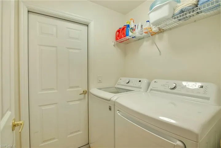 Laundry area with separate washer and dryer