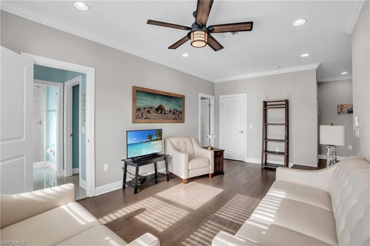 Upstairs living area