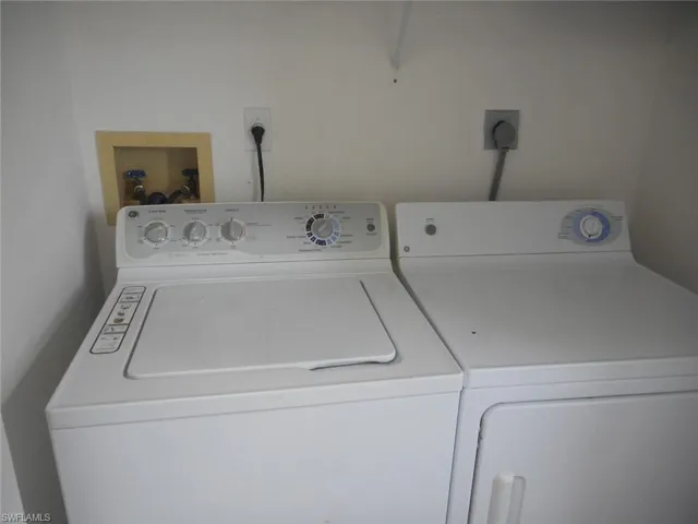 Laundry area featuring washer and dryer