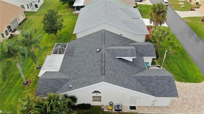 View from above of property