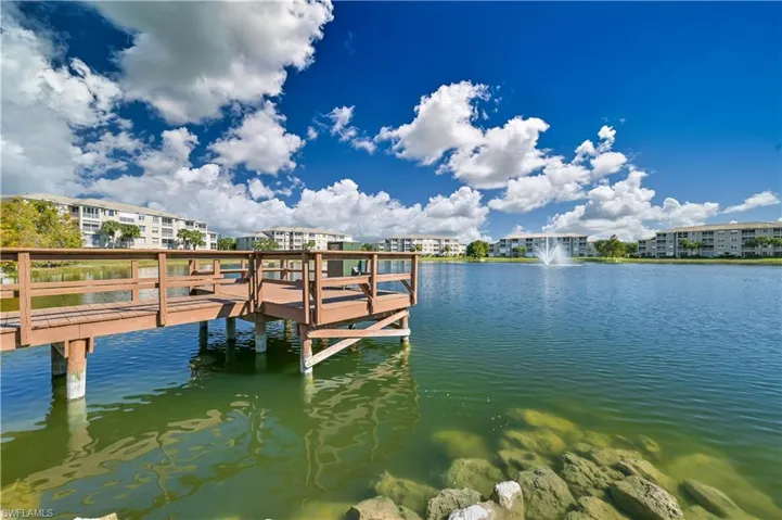 Dock featuring a water view