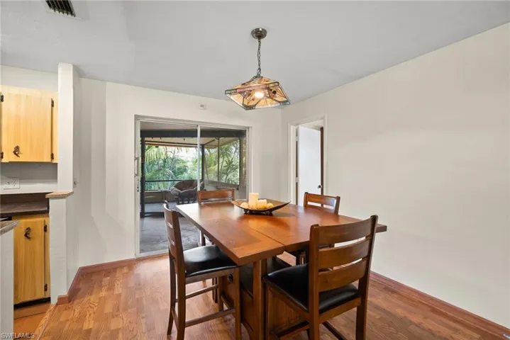 Dining space featuring hardwood / wood-style floors