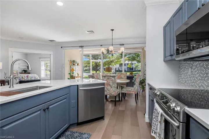 Kitchen to dining area.