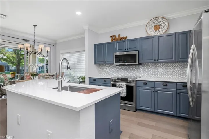 Updated open kitchen.