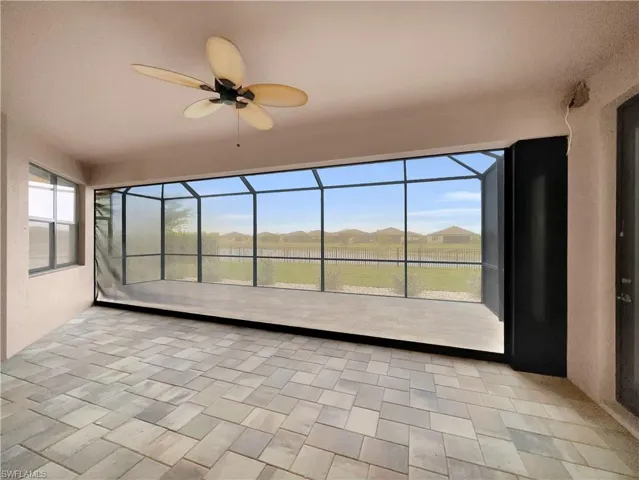 with hurricane curtain closed