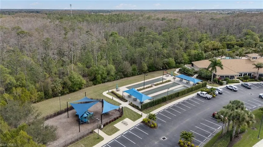 Drone / aerial view of a heavily wooded area