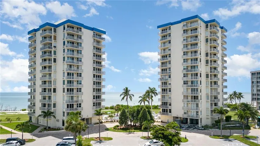 View of building exterior with a water view