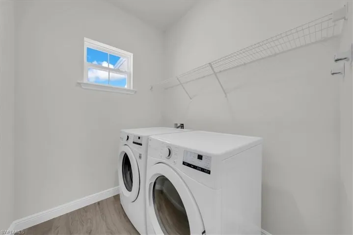 Front Load Washer and Dryer with Room for Storage