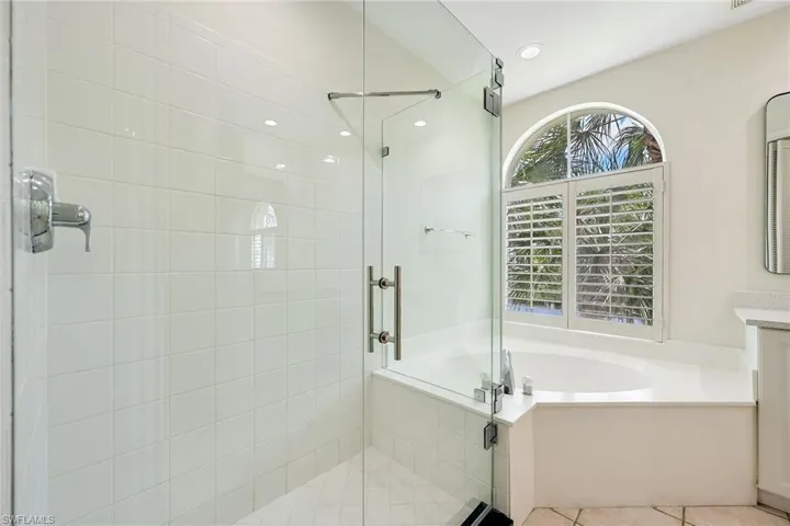 Primary Bath with both tub and walk-in shower
