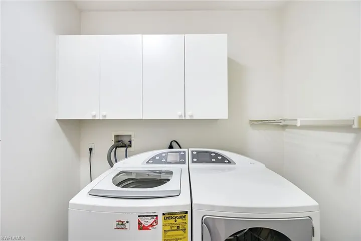 Laundry Closet off of Kitchen