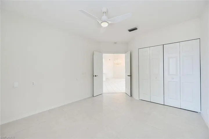 Guest Bedroom/Den with Closet and Double Doors