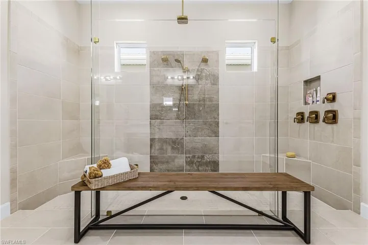 Full bath with a walk in shower