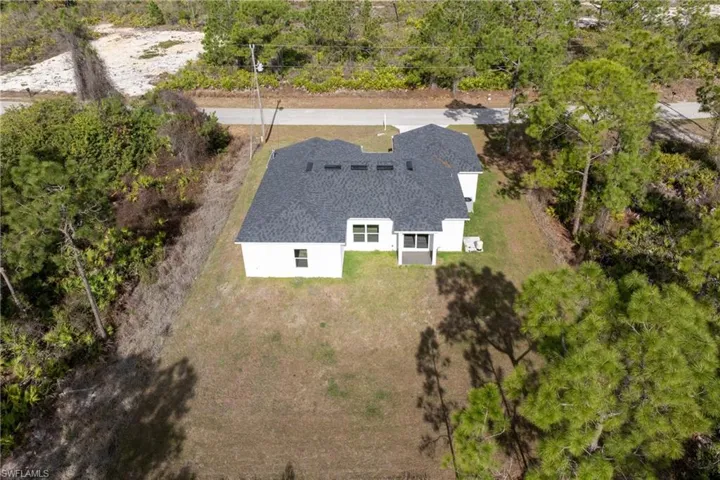 View from above of property