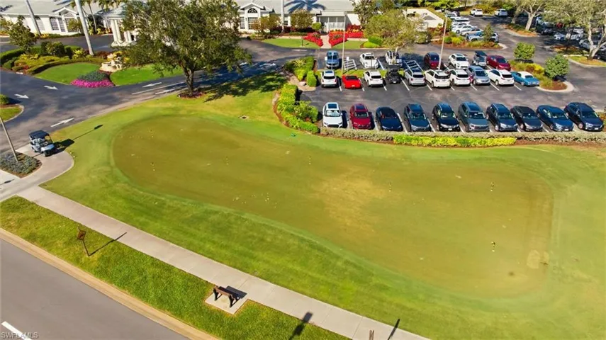 Bird's eye view of a local golf course