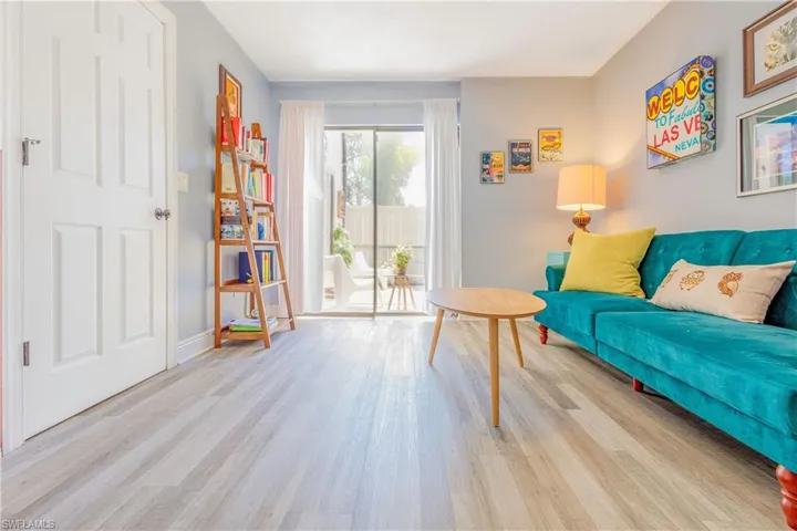 First-floor bedroom opens to lanai. (Unfurnished)