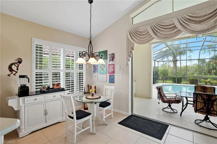 Eat in kitchen off lanai; plantation shutters