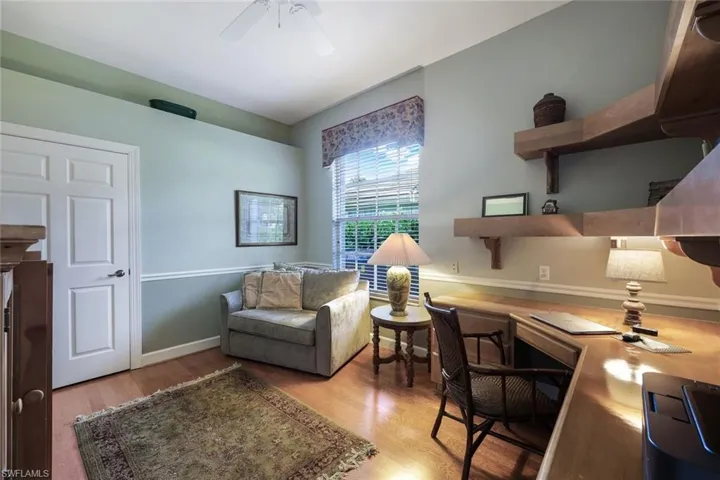 Bedroom 3, currently utilized as an office