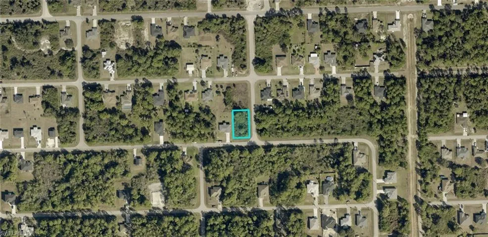 Aerial Property Map. Illustrating the property's location within a developed residential area