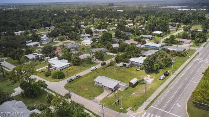 Aerial view of property and surrounding area